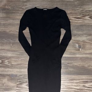 Shein Black Long Sleeve Dress